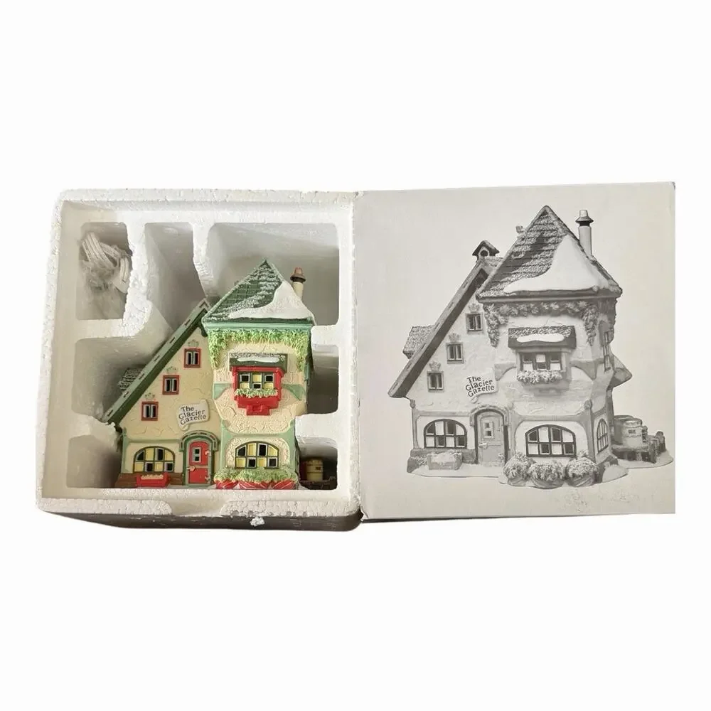 Vintage 1997 Dept 56 “The Glacier Gazette”NORTH POLE SERIES Heritage Village NEW